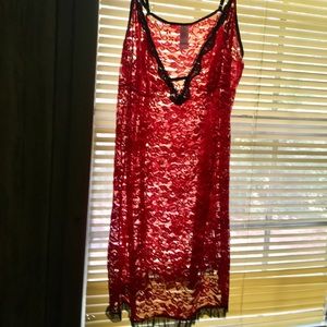 Red Lace Chemise